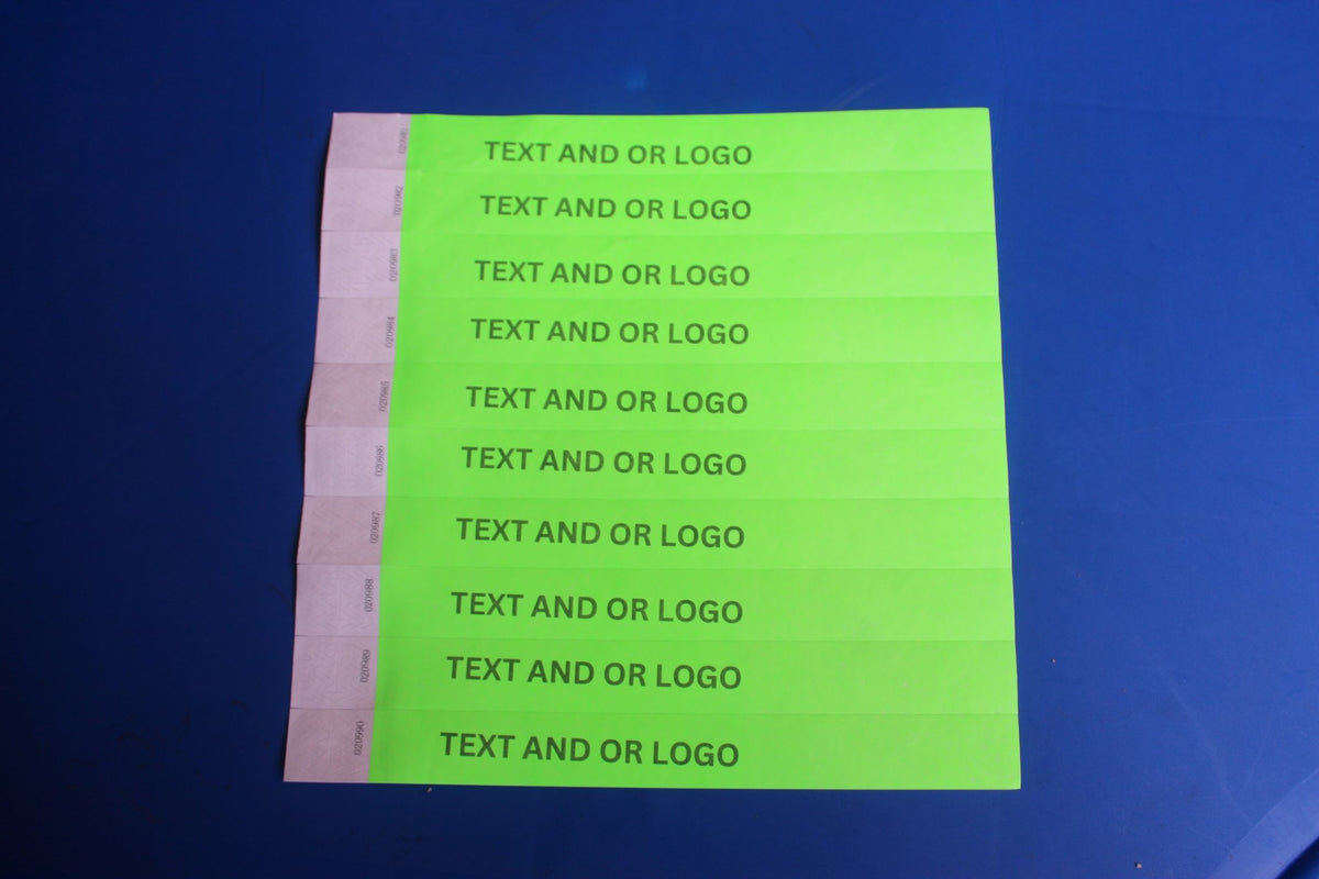Custom Printed 25mm Tyvek Wristbands for Events Bellatools