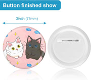75mm Button Badge with Pin Backing | Custom Promotional Badges