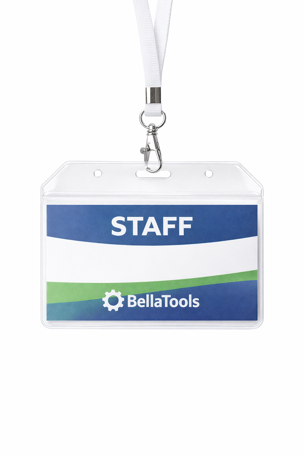 Plain Lanyard with PVC ID Pouch | Event Badge Accreditation Badge