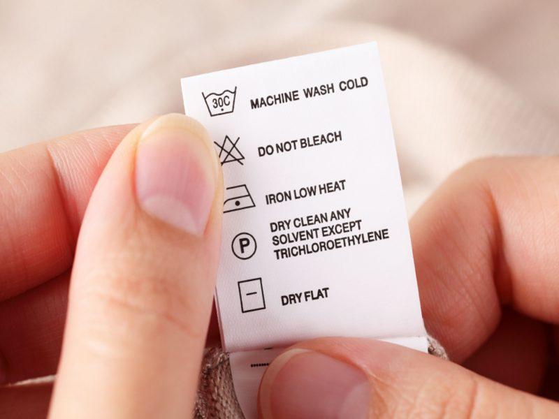 Custom Nylon Clothing Labels 25mm x 80mm – Durable Wash Care Tags