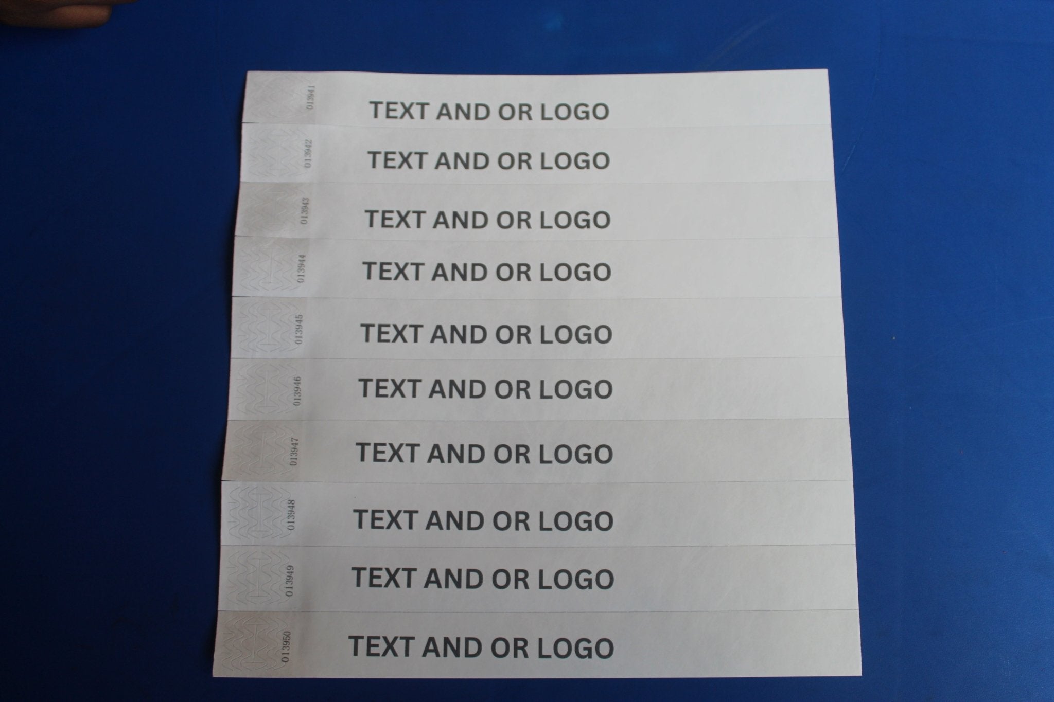 Custom Printed 25mm Tyvek Wristbands for Events - Bellatools