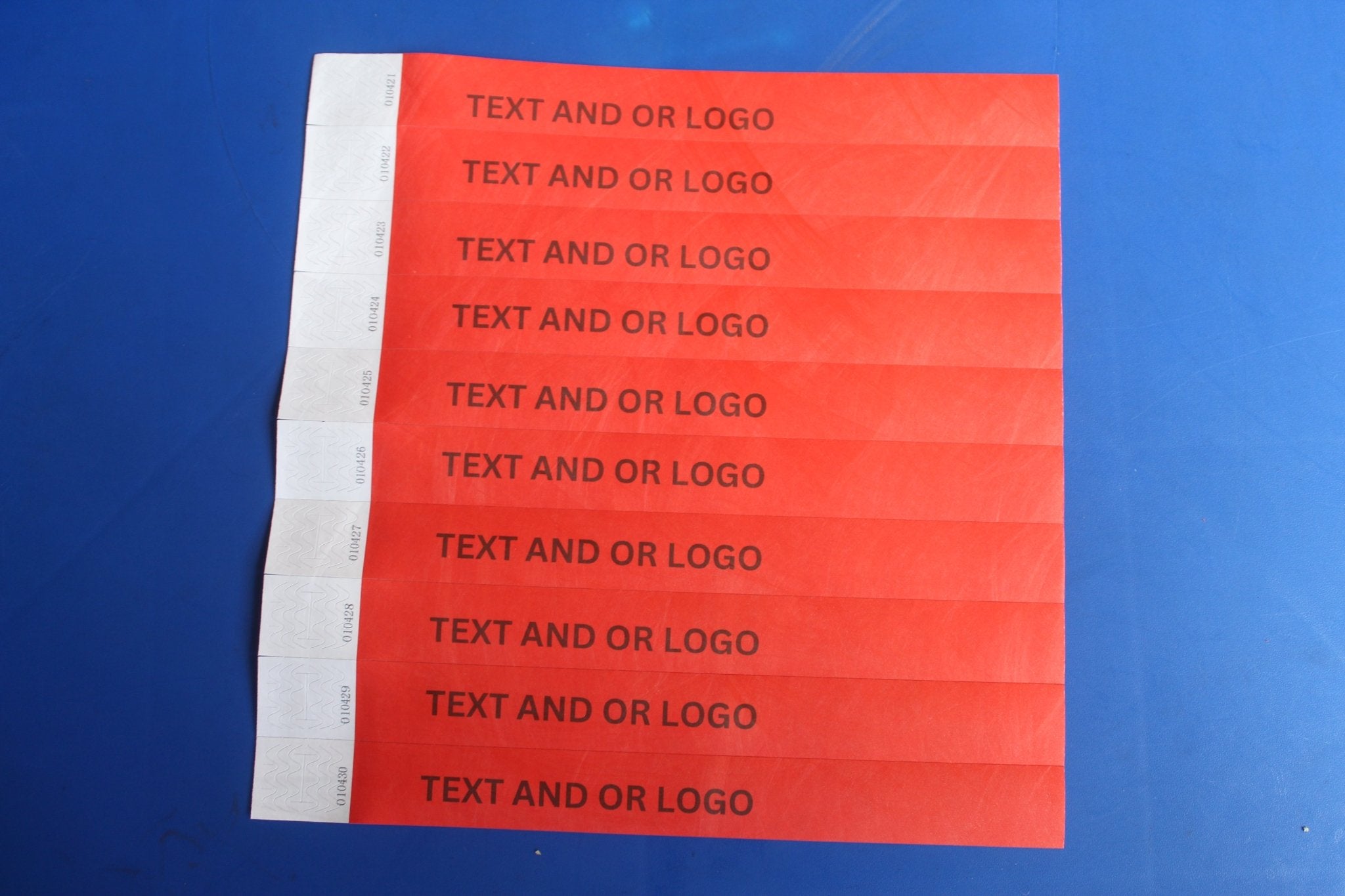 Custom Printed 25mm Tyvek Wristbands for Events - Bellatools