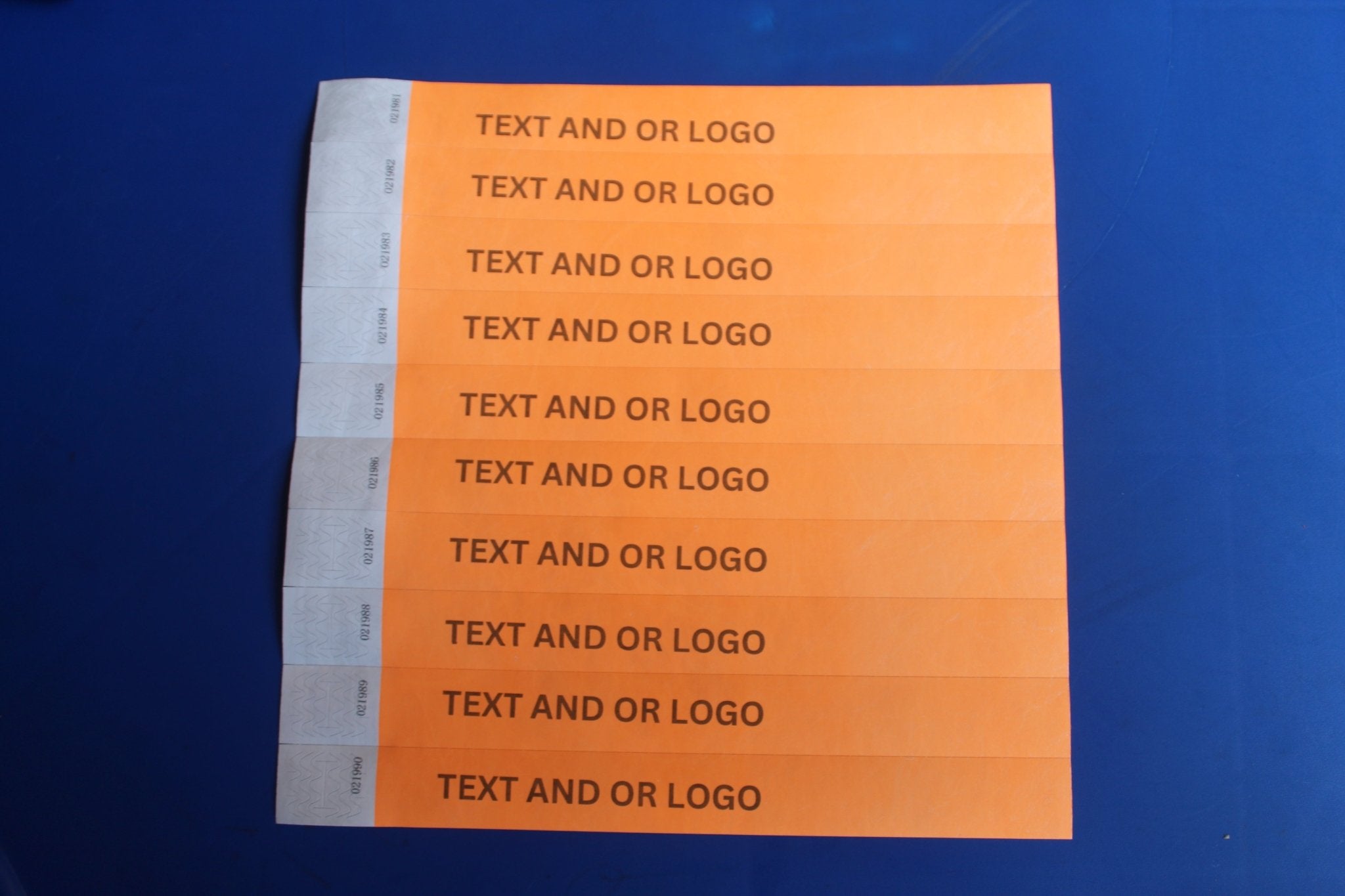 Custom Printed 25mm Tyvek Wristbands for Events - Bellatools