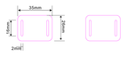 NFC 213 RFID Fabric Wristbands - Plain - Bellatools