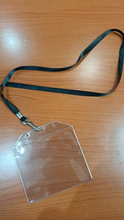 Plain Lanyard with PVC ID Pouch | Event Badge Accreditation Badge