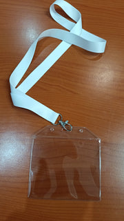 Plain Lanyard with PVC ID Pouch | Event Badge Accreditation Badge