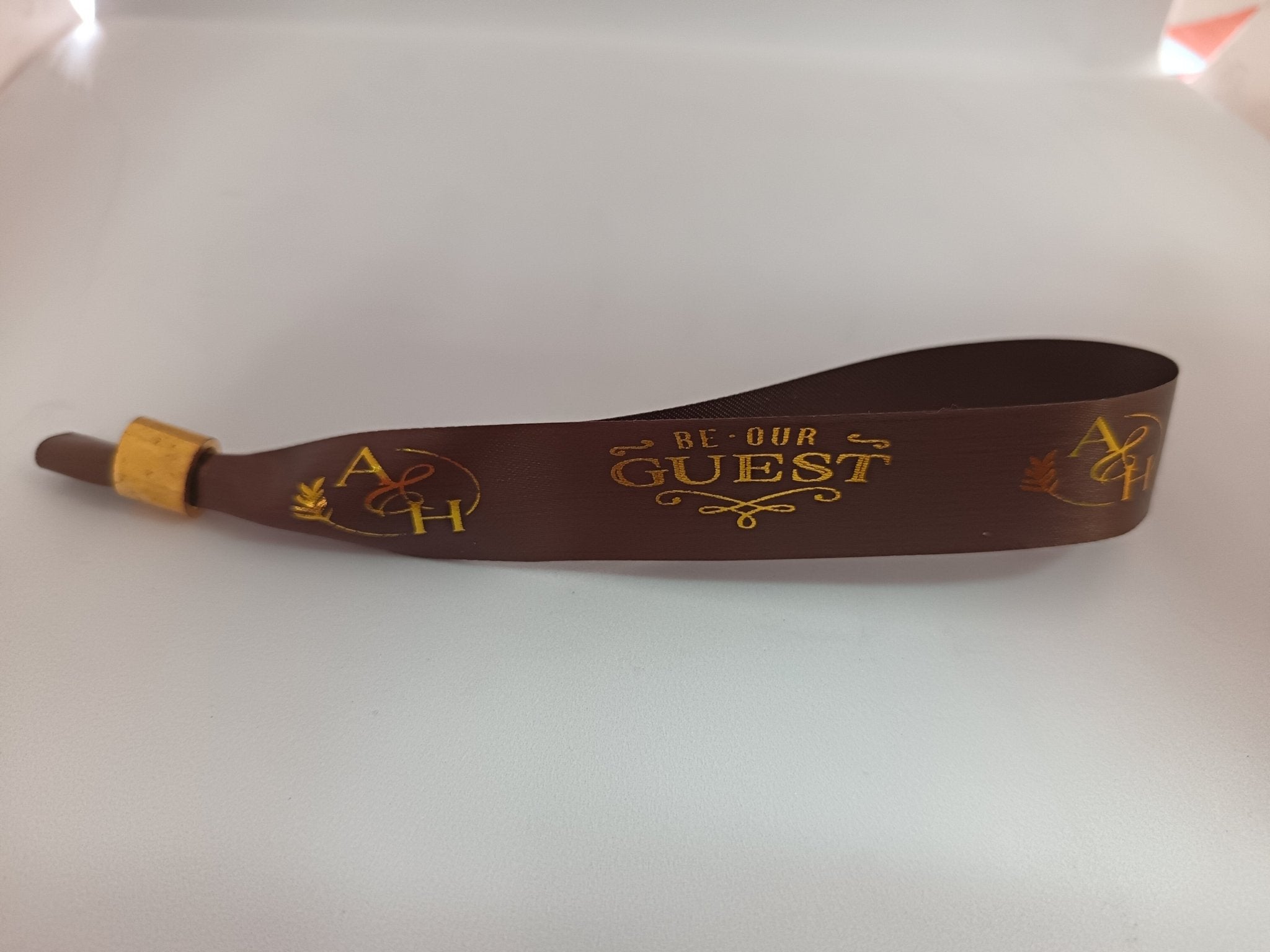 Satin Ribbon (Fabric) Wristbands Printed - Bellatools