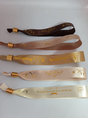 Satin Ribbon (Fabric) Wristbands Printed - Bellatools