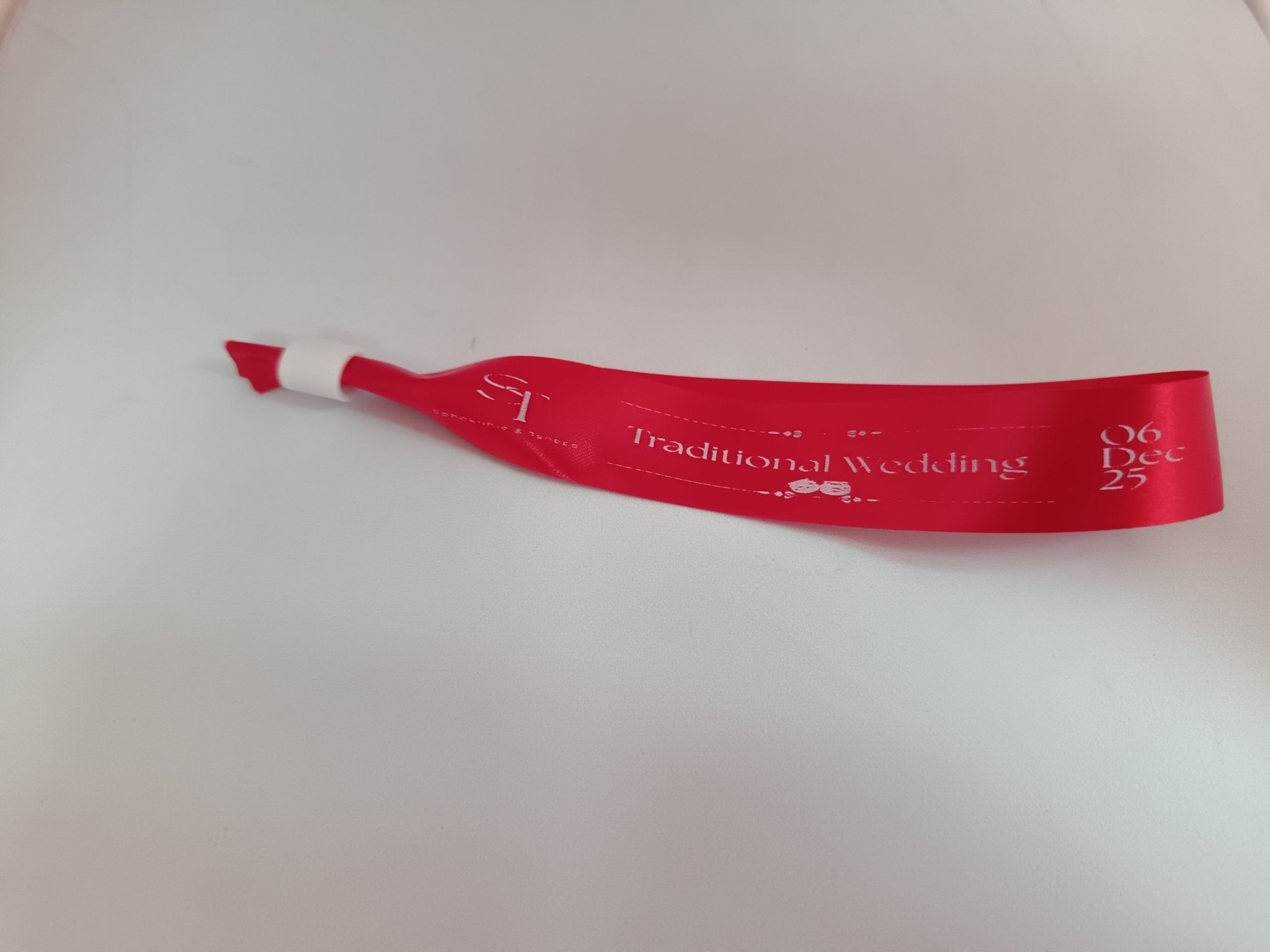Satin Ribbon (Fabric) Wristbands Printed - Bellatools