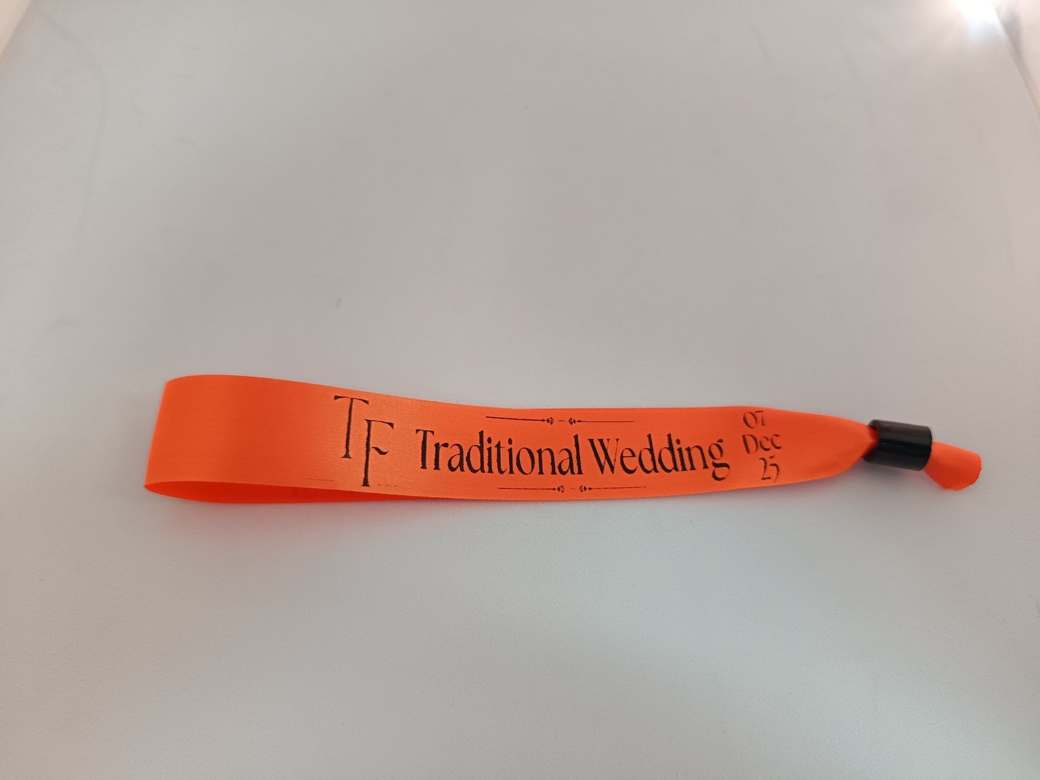 Satin Ribbon (Fabric) Wristbands Printed - Bellatools