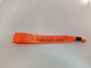 Satin Ribbon (Fabric) Wristbands Printed - Bellatools