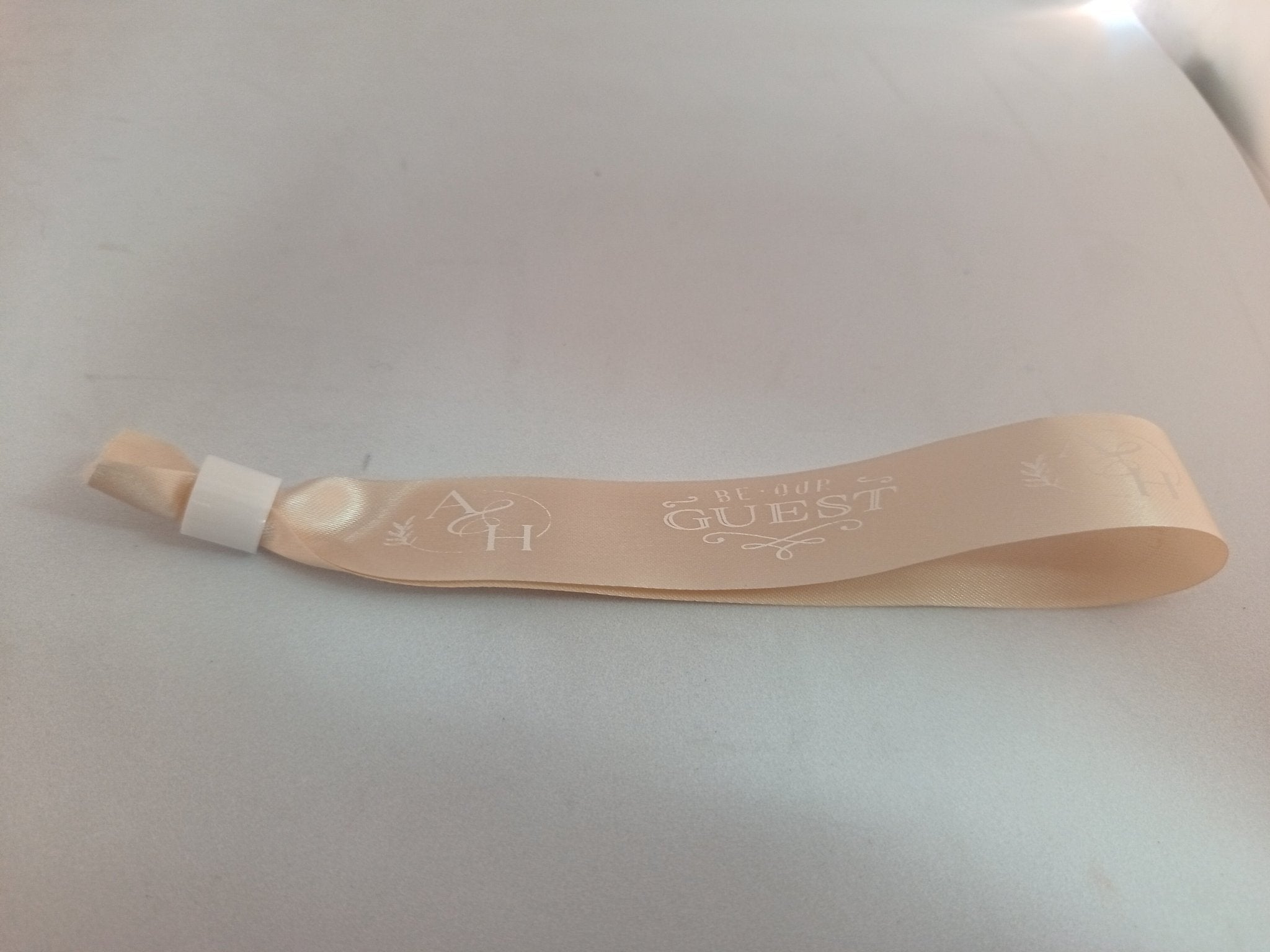 Satin Ribbon (Fabric) Wristbands Printed - Bellatools