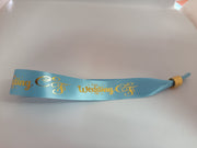 Satin Ribbon (Fabric) Wristbands Printed - Bellatools