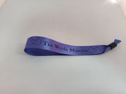 Satin Ribbon (Fabric) Wristbands Printed - Bellatools