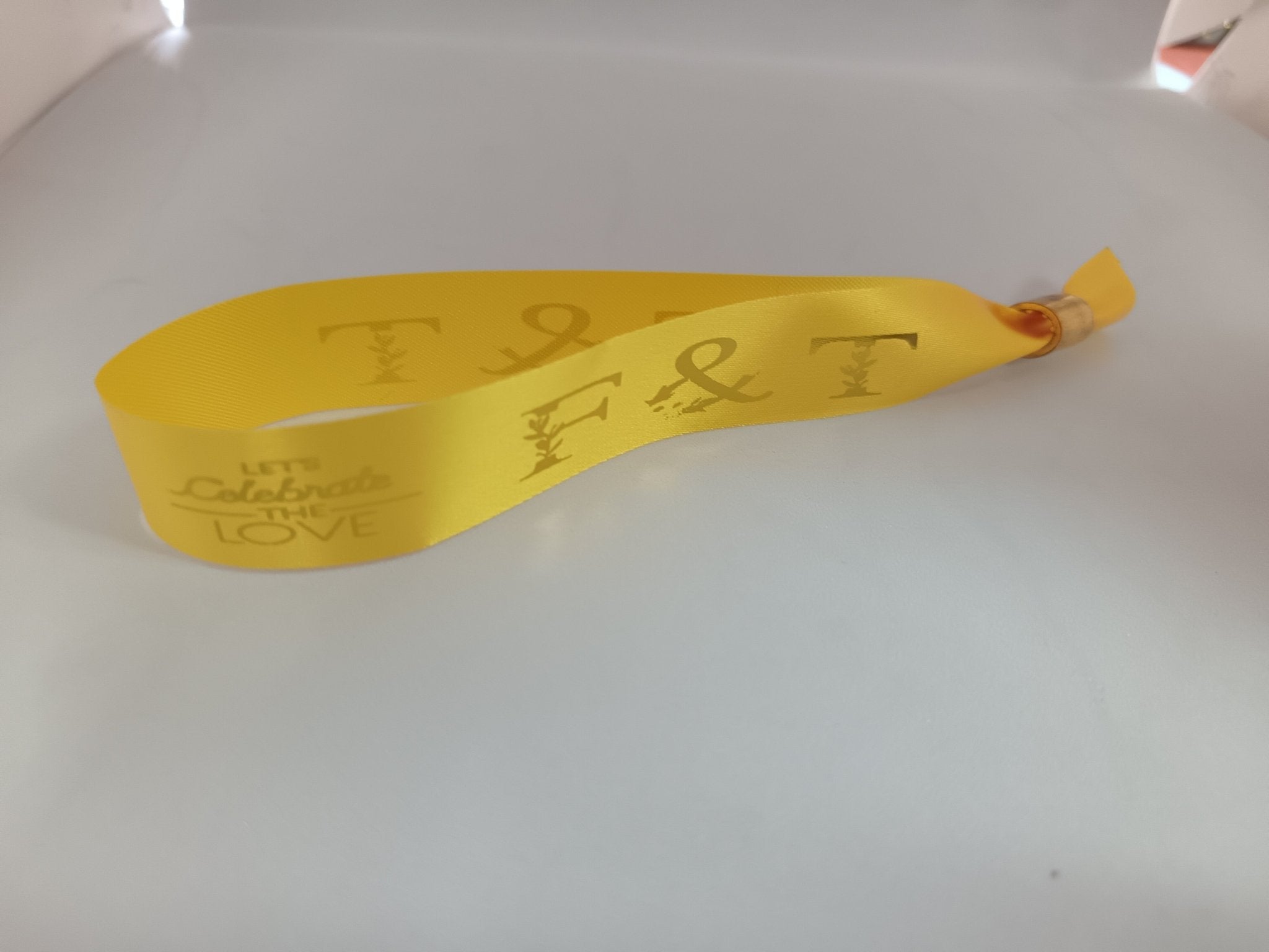 Satin Ribbon (Fabric) Wristbands Printed - Bellatools