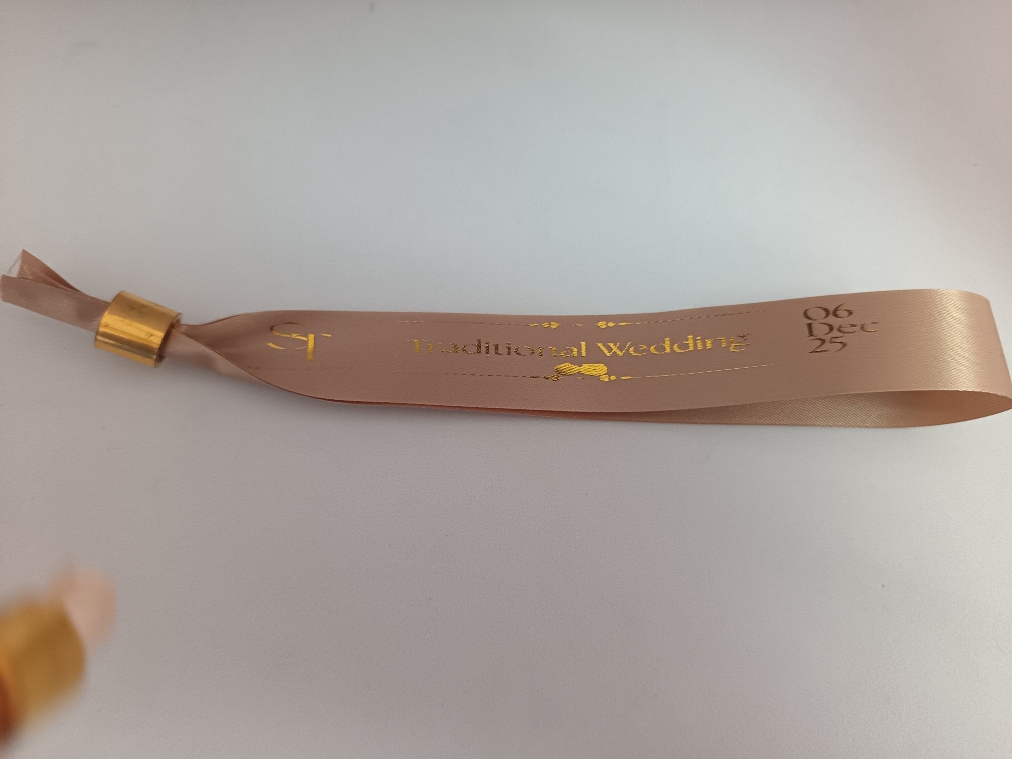 Satin Ribbon (Fabric) Wristbands Printed - Bellatools
