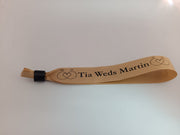 Satin Ribbon (Fabric) Wristbands Printed - Bellatools