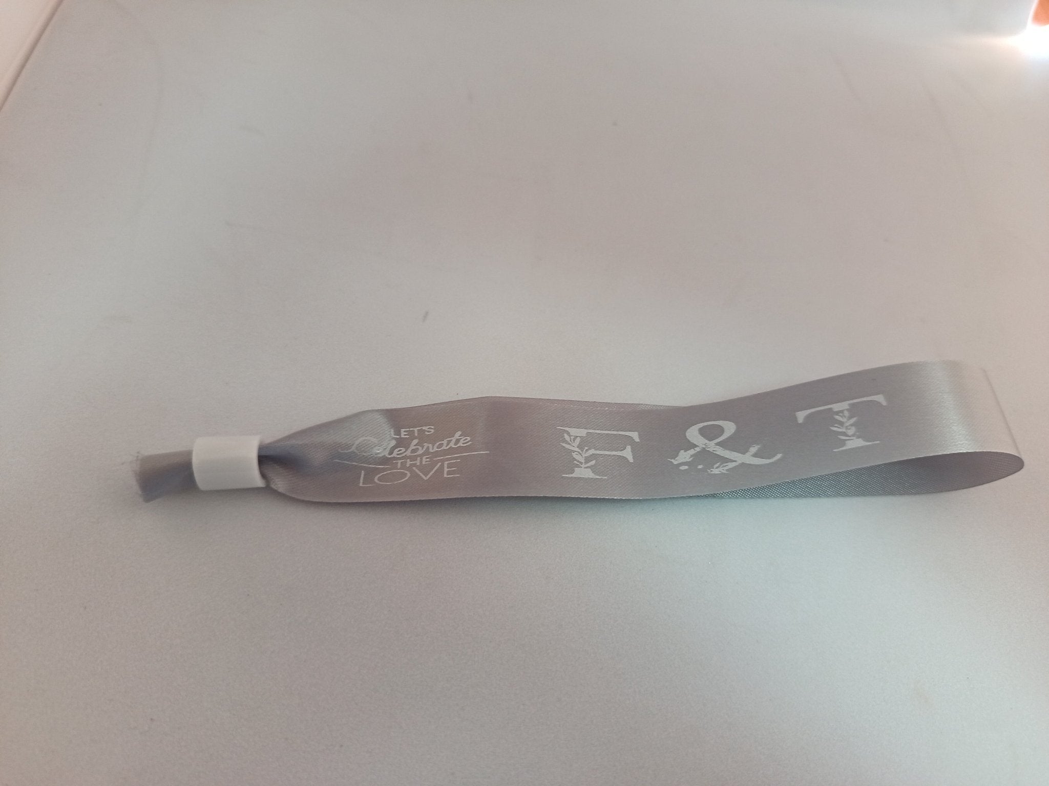 Satin Ribbon (Fabric) Wristbands Printed - Bellatools