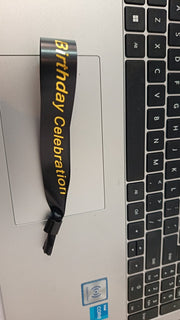 Satin Ribbon (Fabric) Wristbands Printed - Bellatools