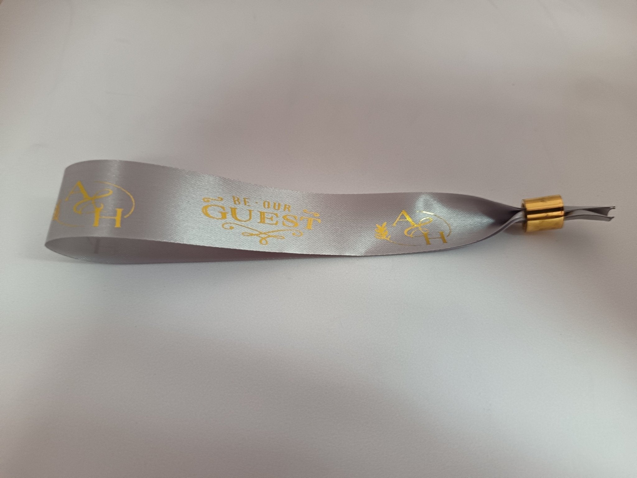 Satin Ribbon (Fabric) Wristbands Printed - Bellatools