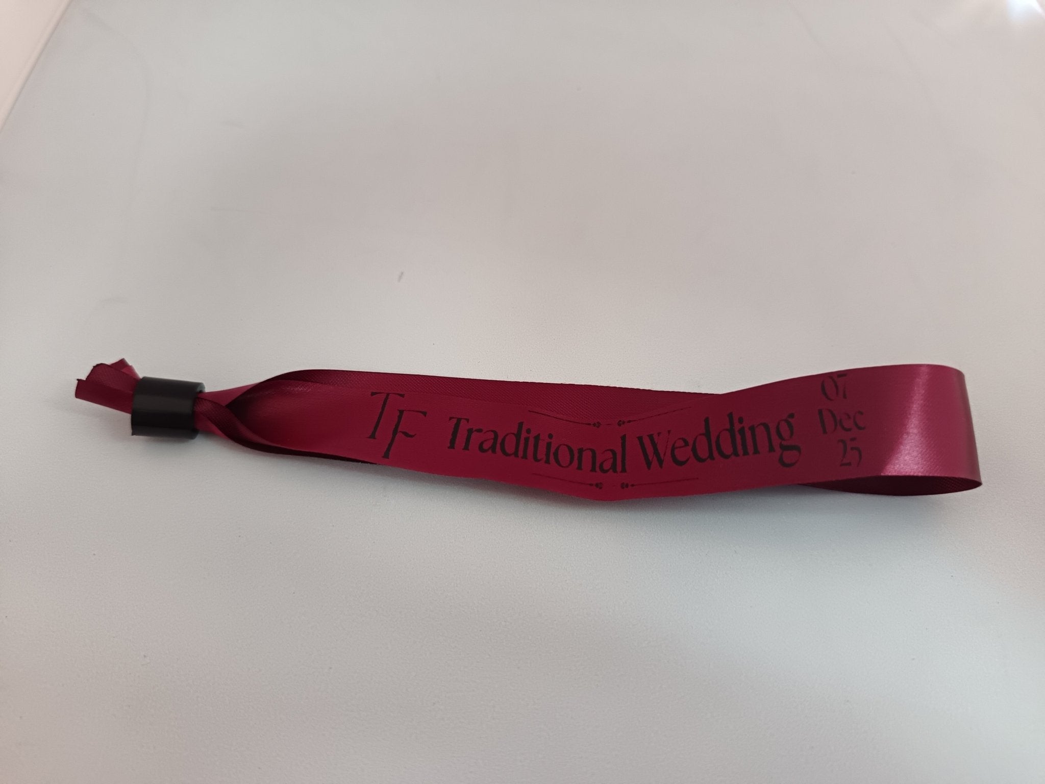 Satin Ribbon (Fabric) Wristbands Printed - Bellatools