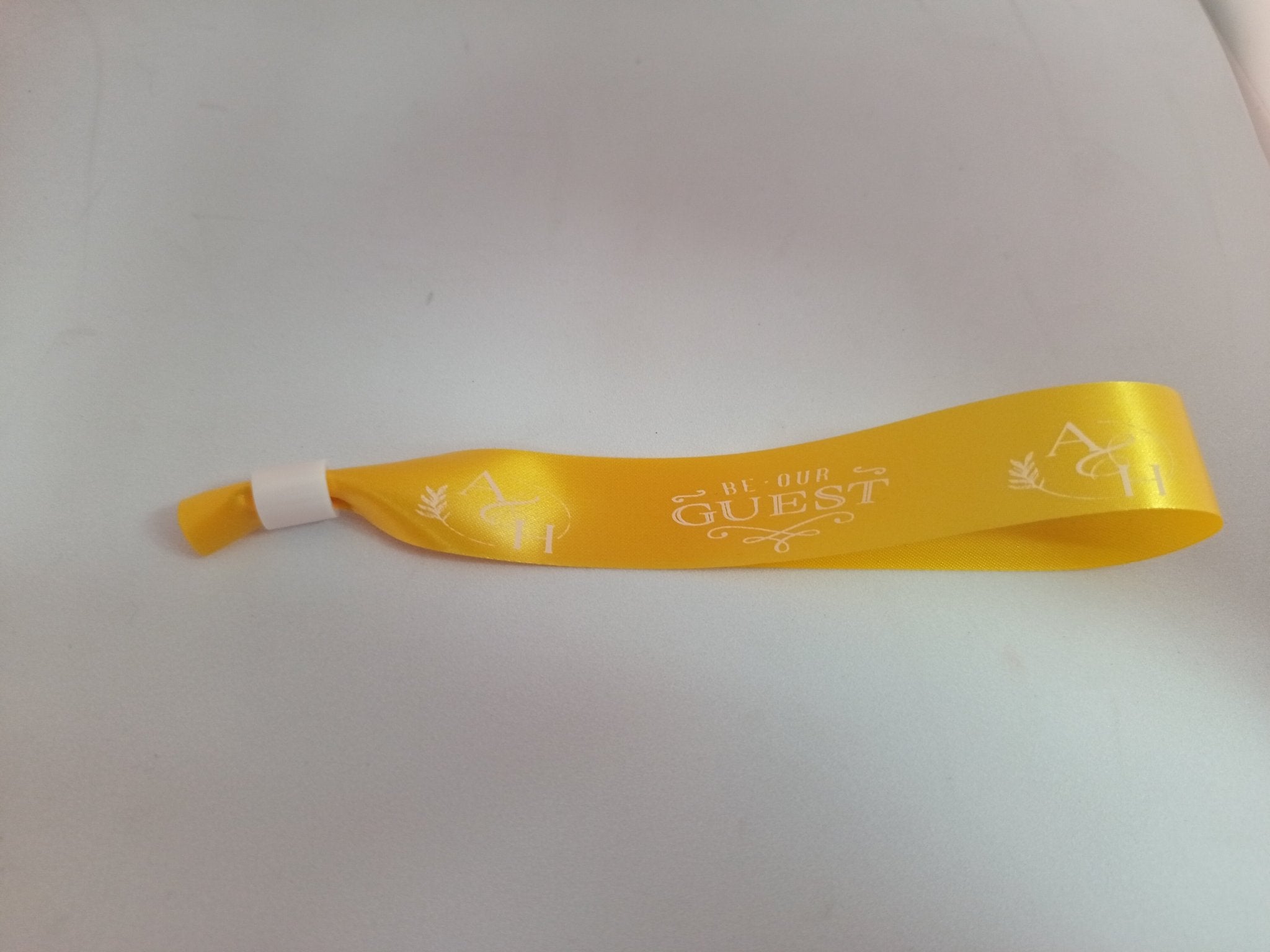 Satin Ribbon (Fabric) Wristbands Printed - Bellatools