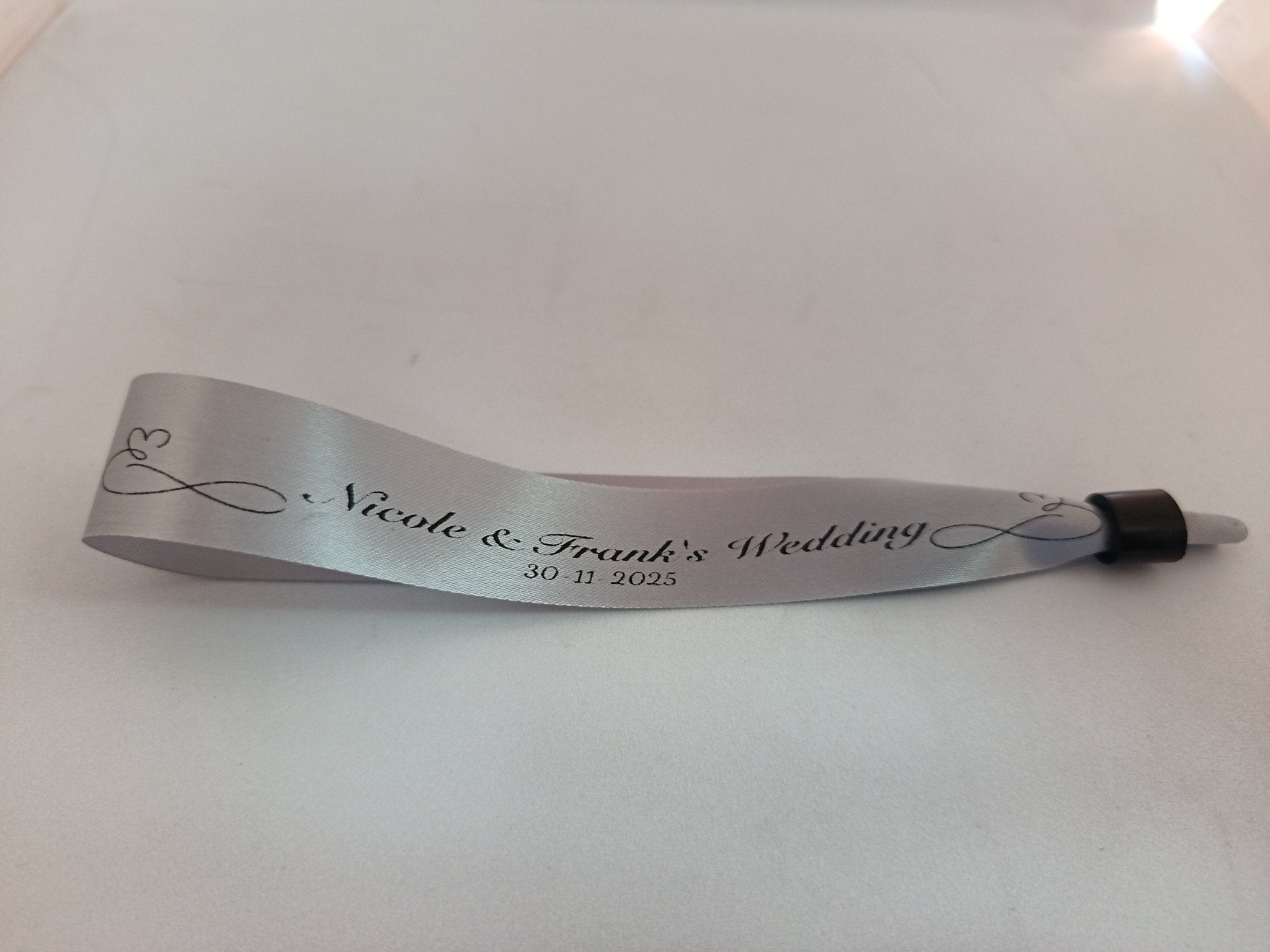 Satin Ribbon (Fabric) Wristbands Printed - Bellatools