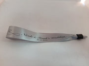 Satin Ribbon (Fabric) Wristbands Printed - Bellatools