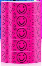 Synthetic Paper (PVC) Pre printed Smiley face wristbands for adults and kids - Bellatools