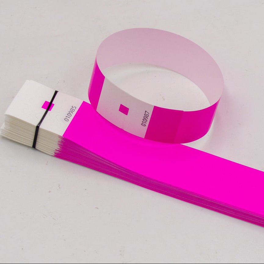 Synthetic Paper Wristbands for Events (Plain) - Bellatools