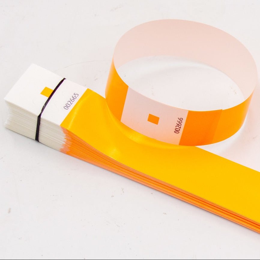 25mm Synthetic Wristbands with Serial Numbers Waterproof Event Bands ...