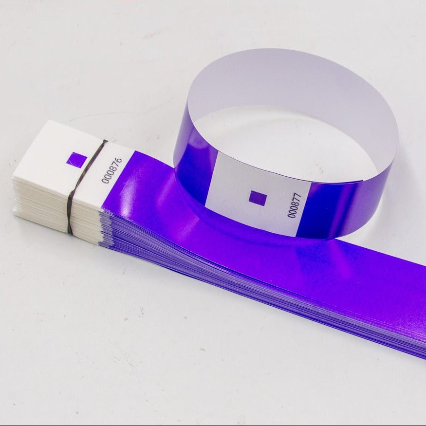 25mm Synthetic Wristbands with Serial Numbers Waterproof Event Bands ...