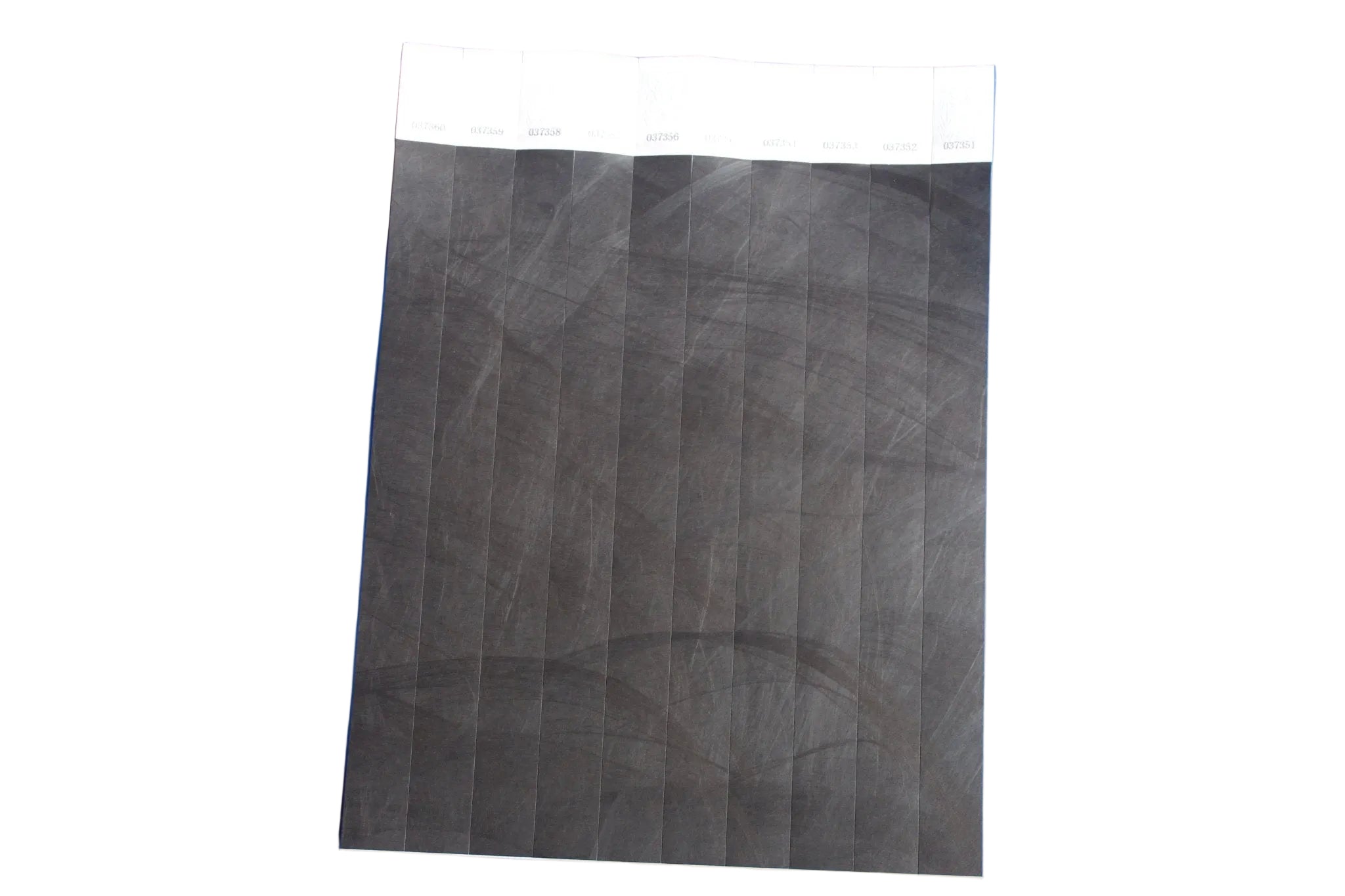 Plain Tyvek paper wristband with tamper-evident adhesive closure