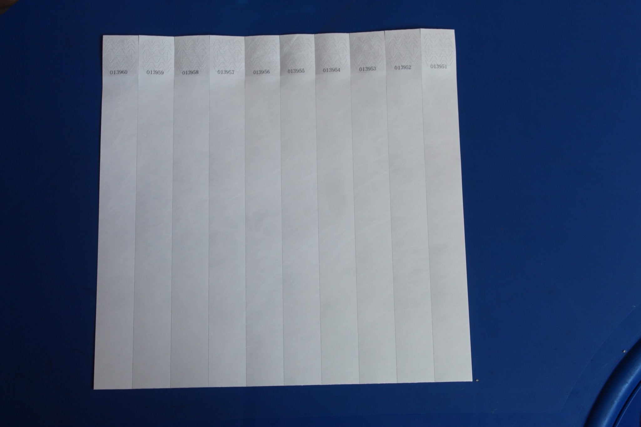 Tyvek 25mm Plain Wristbands for Events - Bellatools