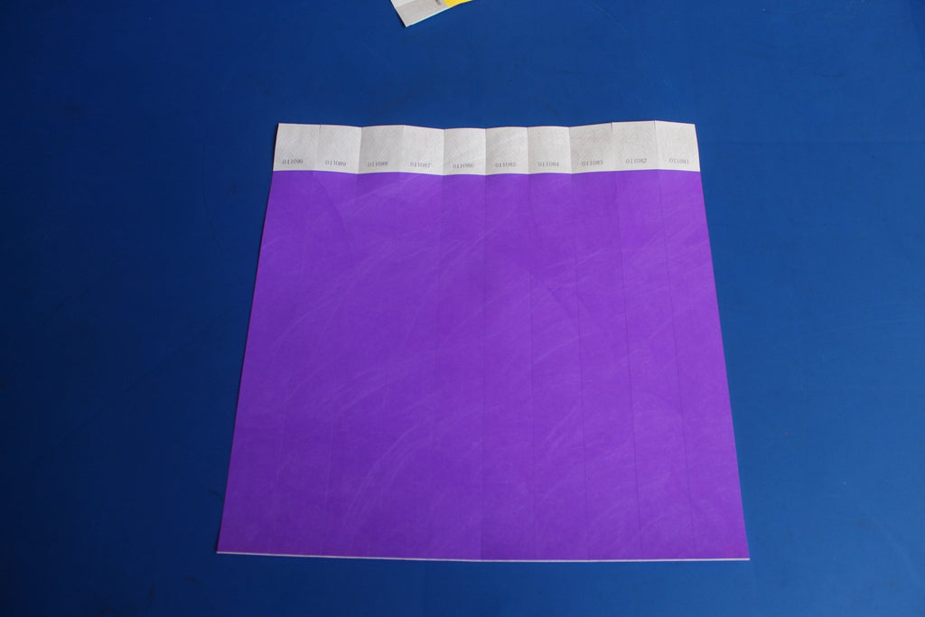 Tyvek 25mm Plain Wristbands for Events - Bellatools