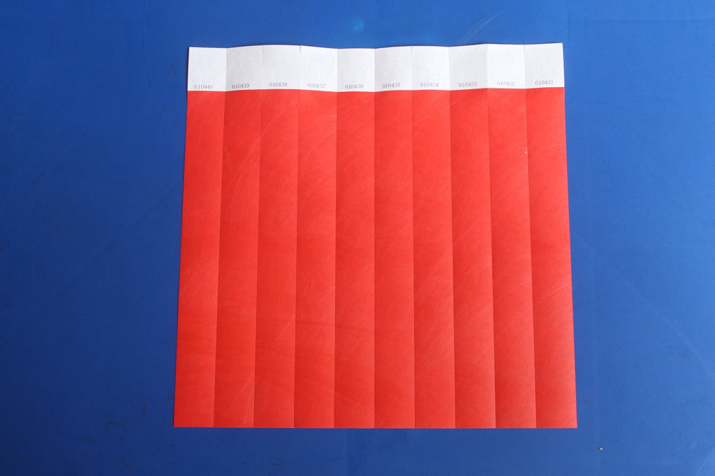 Tyvek 25mm Plain Wristbands for Events - Bellatools