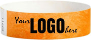 Tyvek Wristbands for Events Printed (Custom Branded) in Black - Bellatools