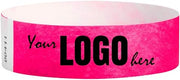 Tyvek Wristbands for Events Printed (Custom Branded) in Black - Bellatools