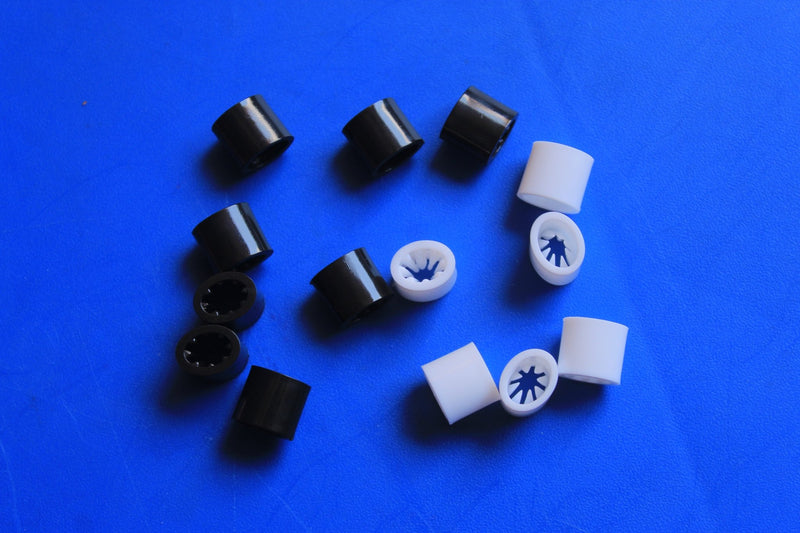 Wristbands(Material) Plastic Barrel Sliding Lock Clasp Toggles (Pack of 50) - Bellatools