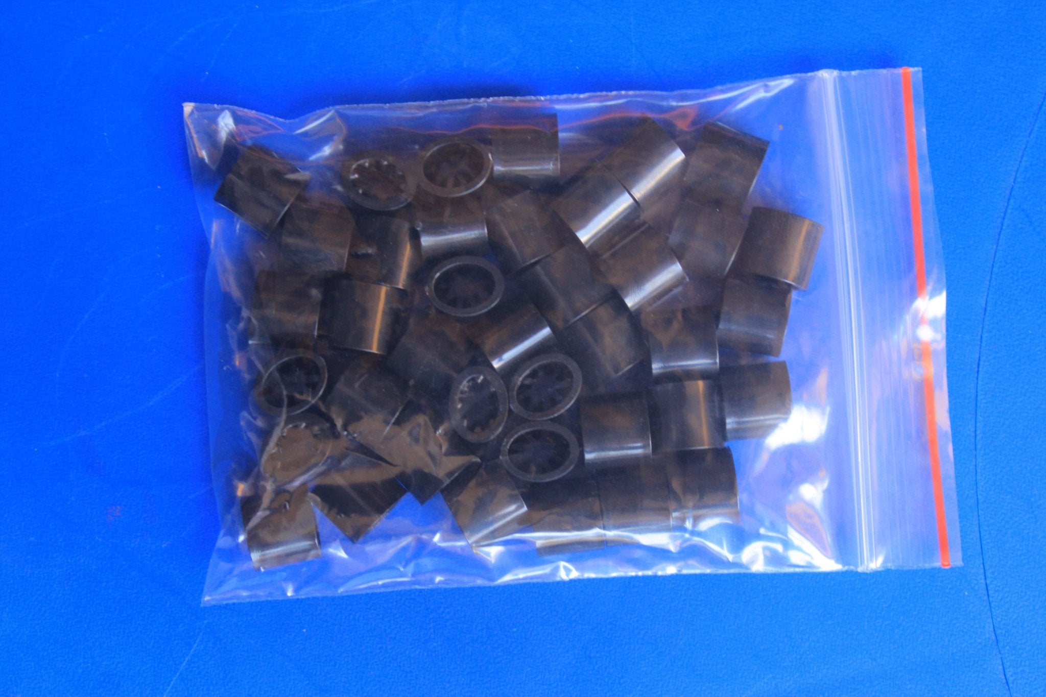 Wristbands(Material) Plastic Barrel Sliding Lock Clasp Toggles (Pack of 50) - Bellatools